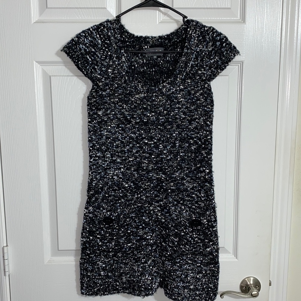 Black sweater dress. Size M
